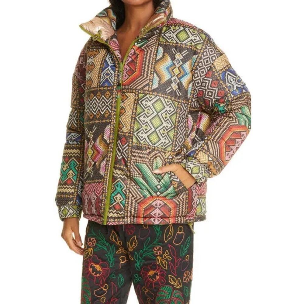 Farm Rio Multicolor Patterned Jacket - image 3